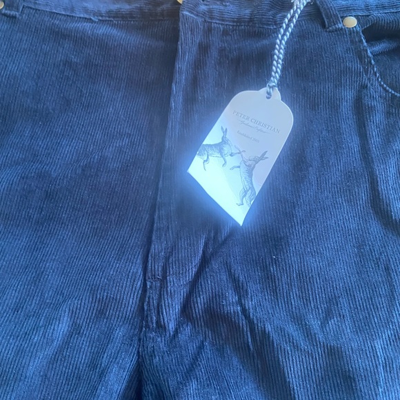 Peter Christian Gentlemen’s Outfitters Corduroy Pants Navy Men’s Sz 40x30 *NWT* - Picture 5 of 5